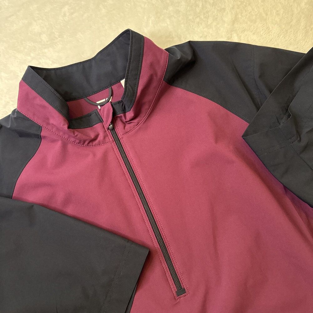 Cutter & Buck XL Weather Tec Blue/Purple Golf 1/4 Zip Windbreaker ~ EXCELLENT